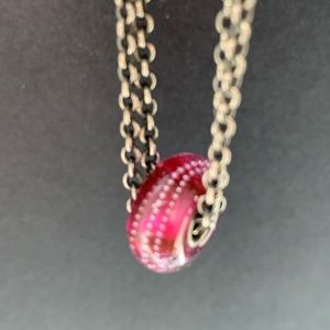Trollbeads Glass Bead - Pink Trace